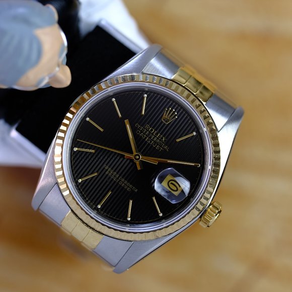 Rolex Datejust Black Tuxedo Dial 36mm Watch - Picture 6 of 9